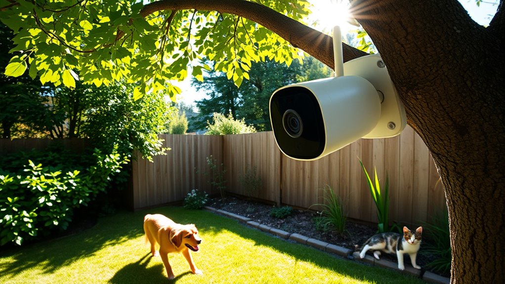outdoor pet camera features