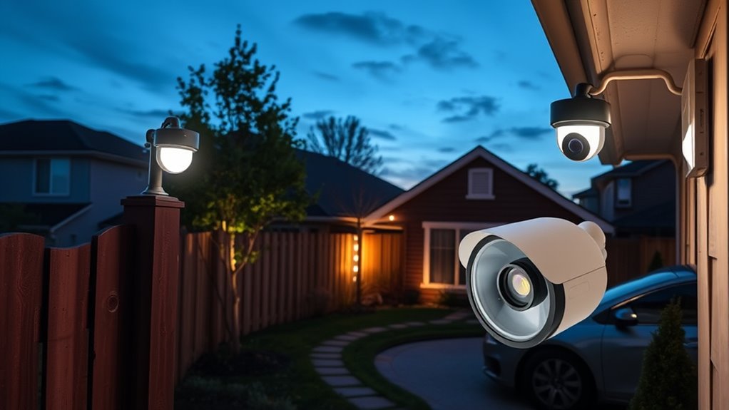 outdoor sensor lights with cameras