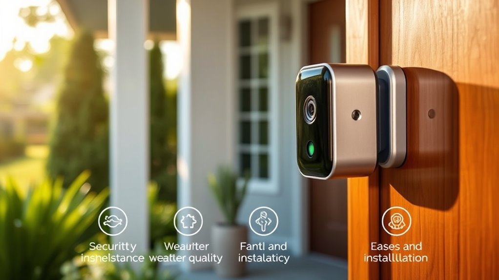 rechargeable secure easy installation