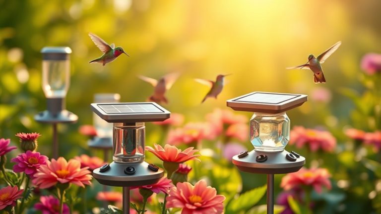 solar powered hummingbird feeders