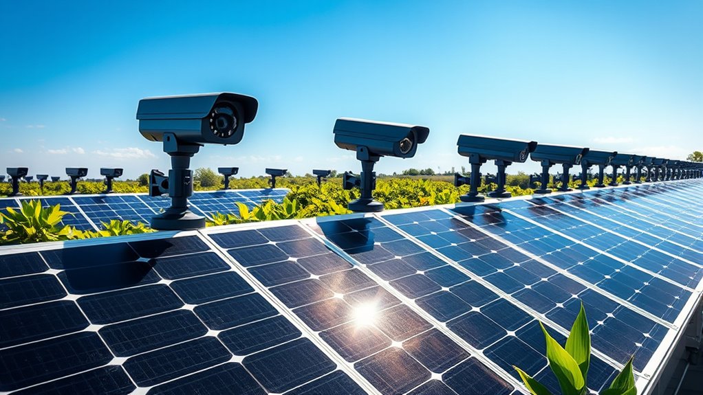 solar powered security camera panels