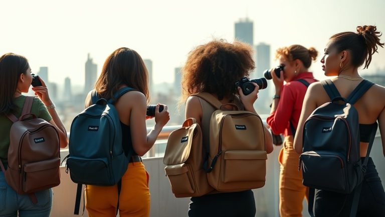 stylish practical women s camera backpacks