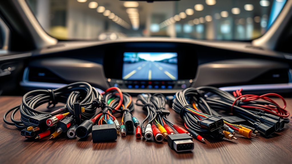top backup camera harnesses