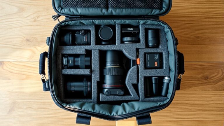 top camera bag organizers
