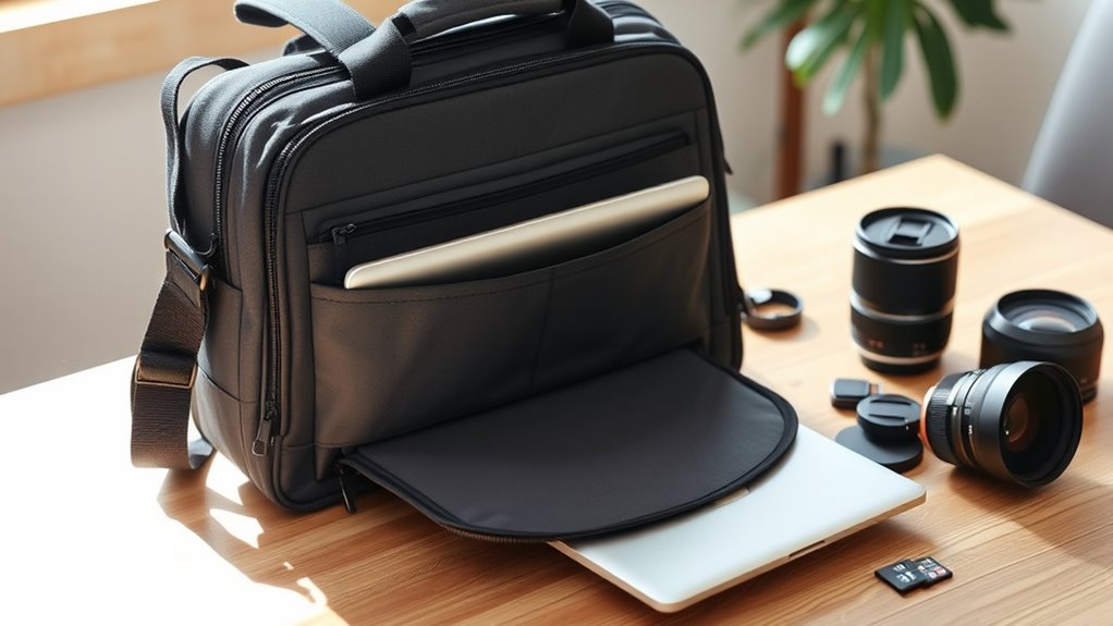 top camera laptop bags