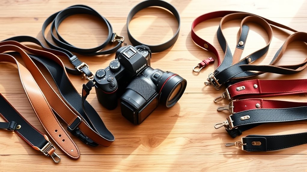 top camera shoulder straps
