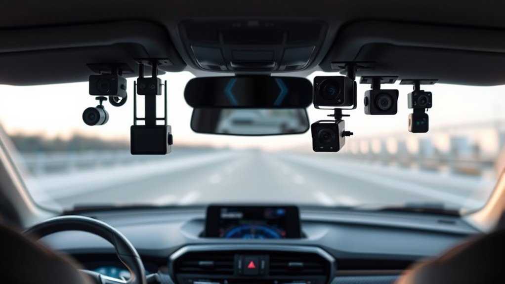 top car interior recording cameras