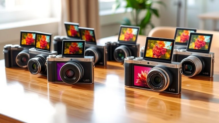top compact flip screen cameras