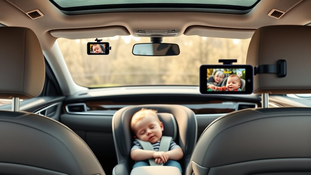 top dual camera car monitors