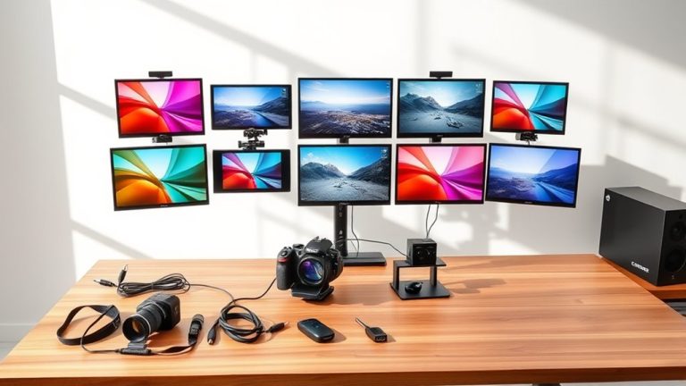top external camera screens
