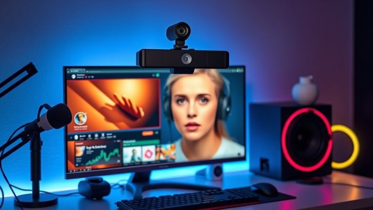 top face cameras for streaming