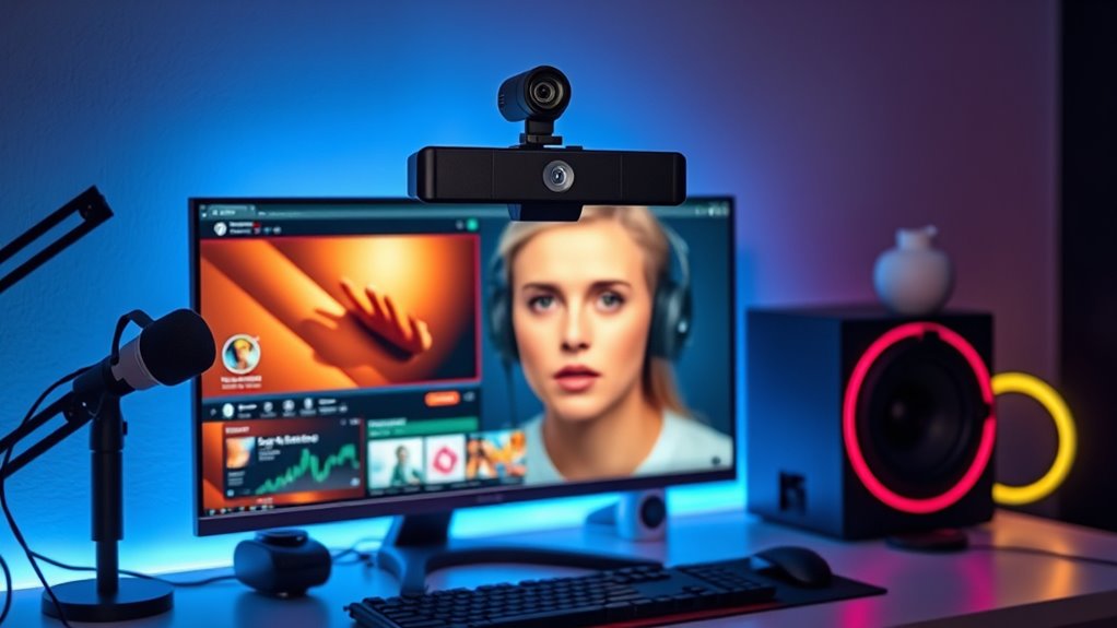 top face cameras for streaming