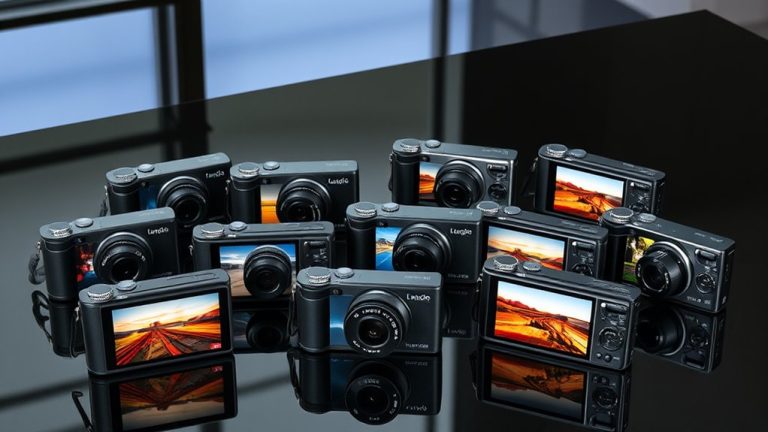 top flip screen cameras
