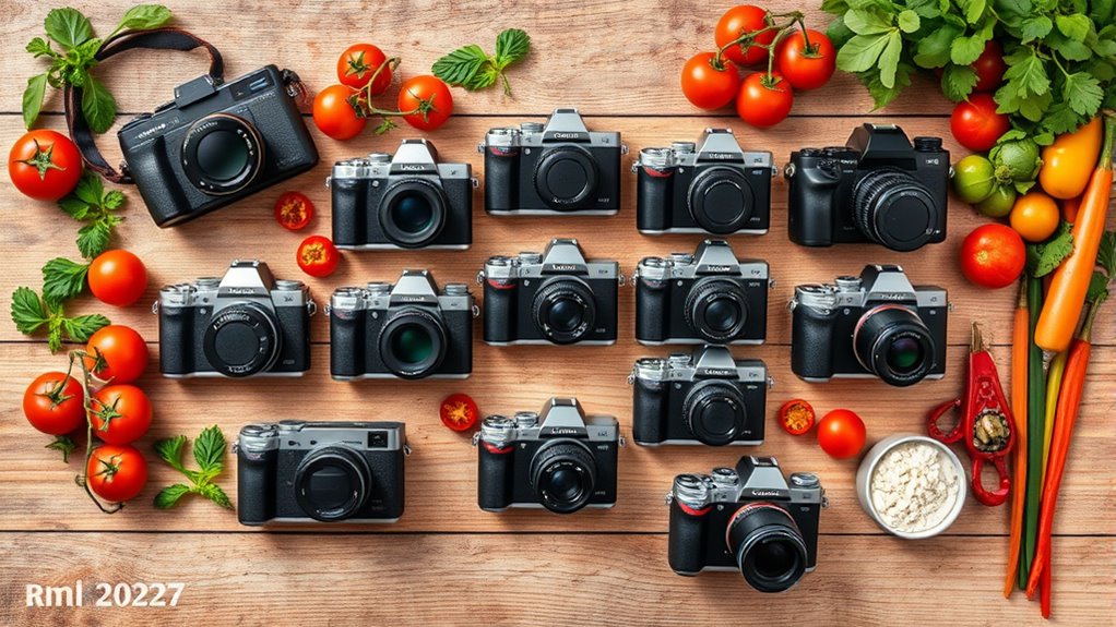 top food photography mirrorless cameras