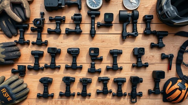 top helmet camera mounts