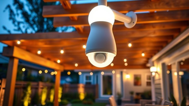 top light bulb security cameras