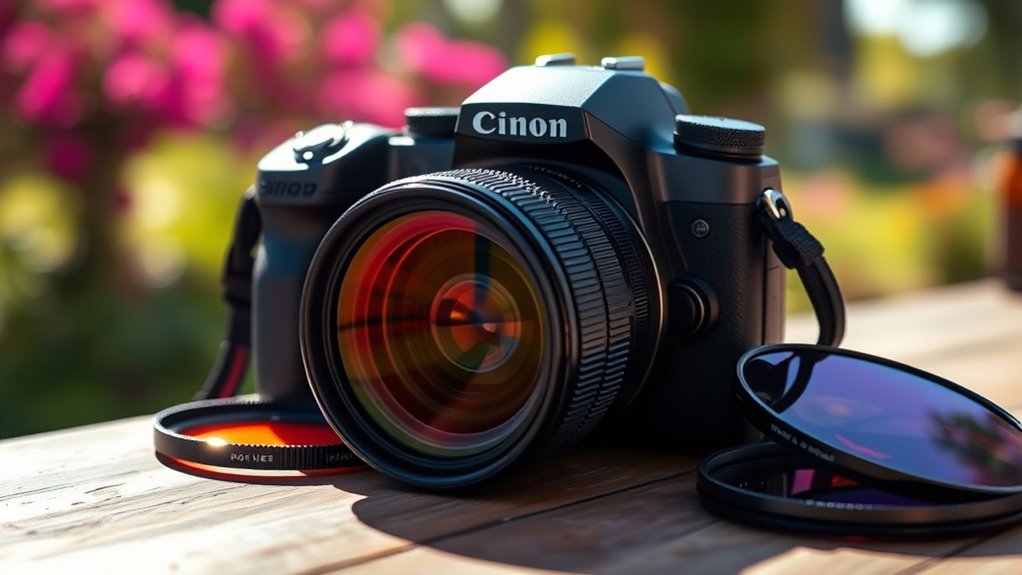 top polarizer camera filters