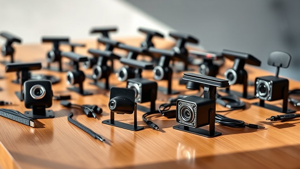 top rear view camera mounts