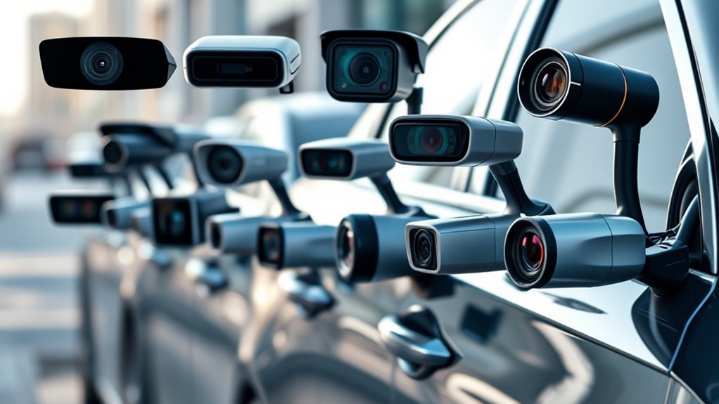 top side view car cameras
