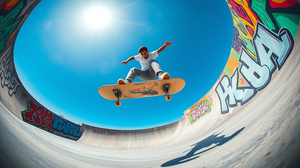 top skateboard fisheye cameras
