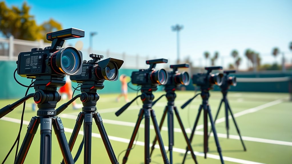top tennis match recording cameras