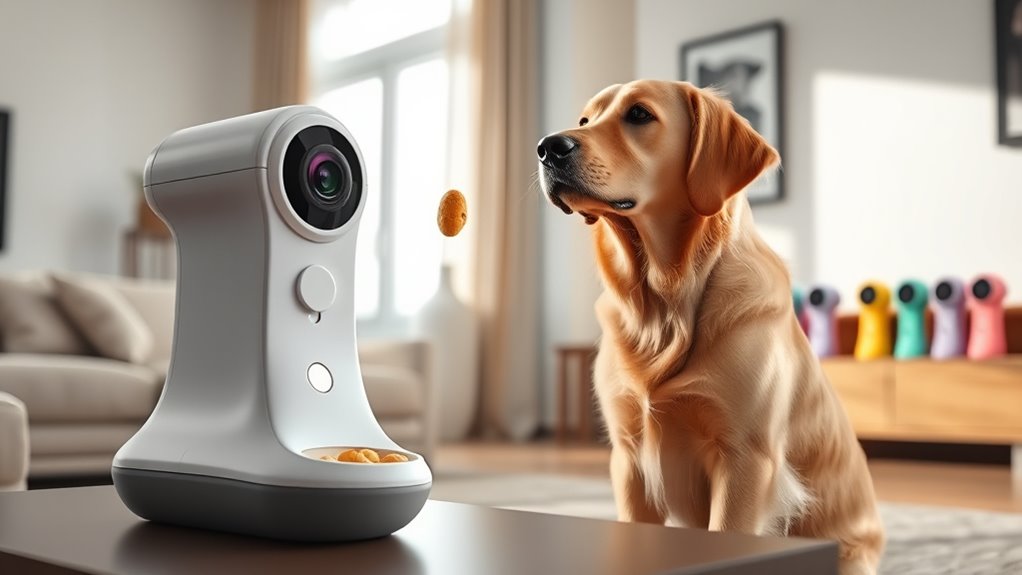top treat dispensing dog cameras
