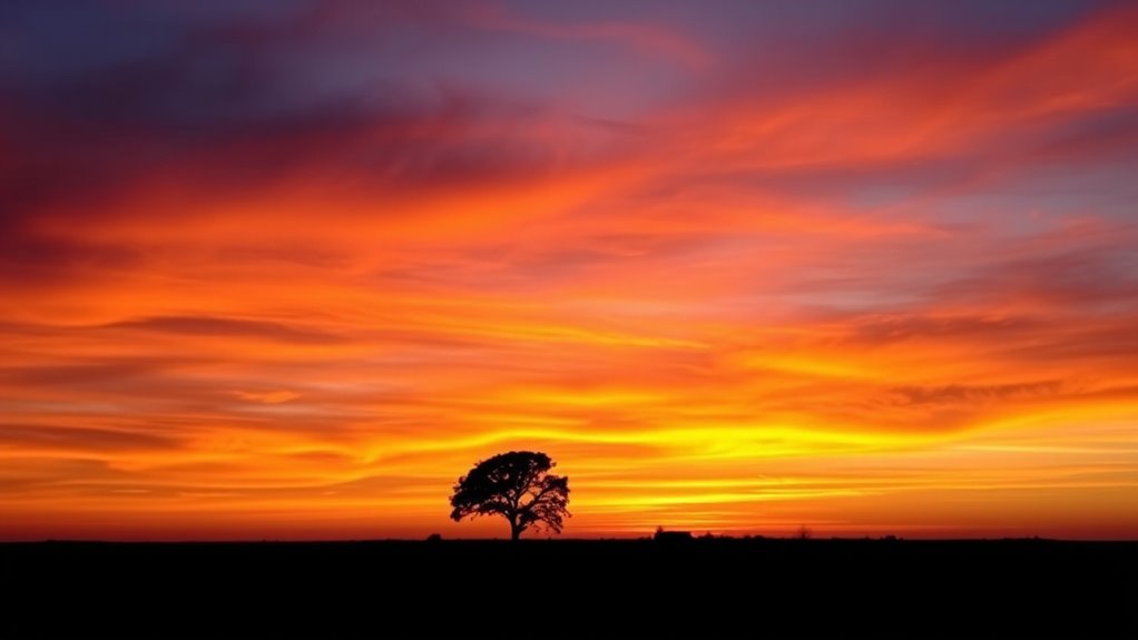 adjust settings for vibrant sunsets