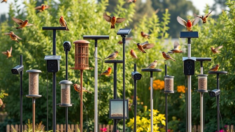 bird feeder camera poles