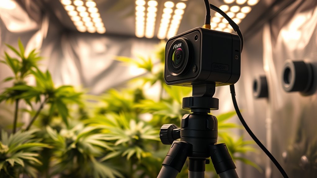 camera features for grow tents