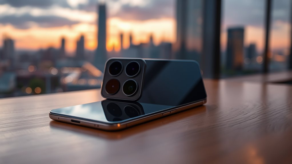 camera lens and audio features