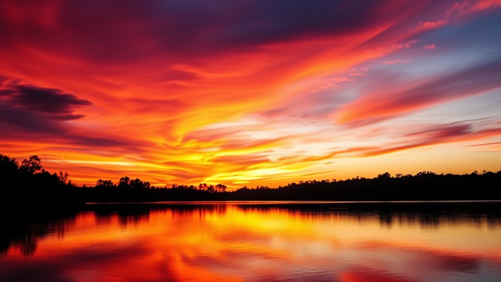 camera settings for sunset