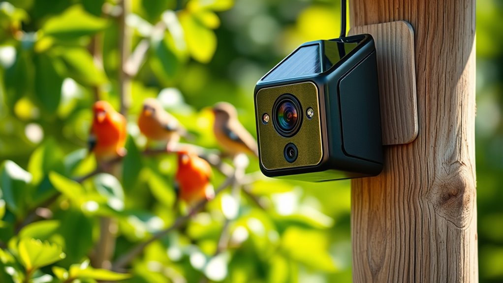 high resolution weatherproof solar powered