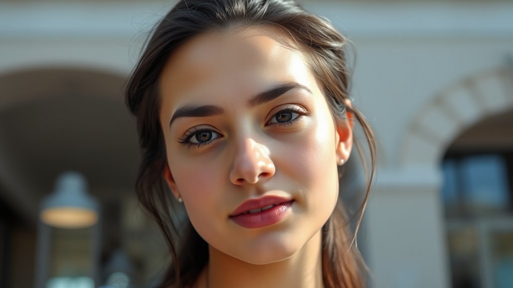 lighting face shape background