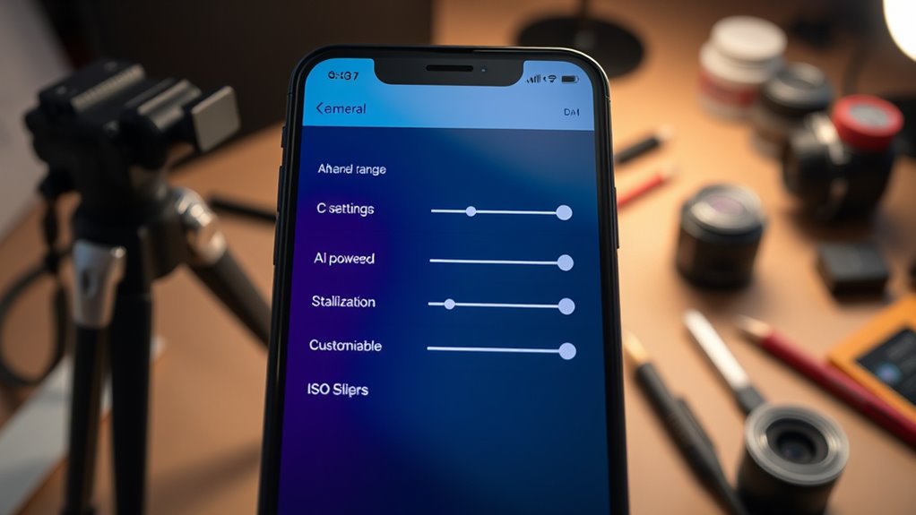 optimize camera settings accordingly