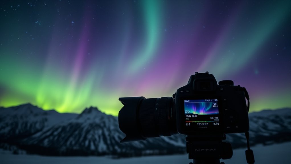 optimizing camera settings for aurora