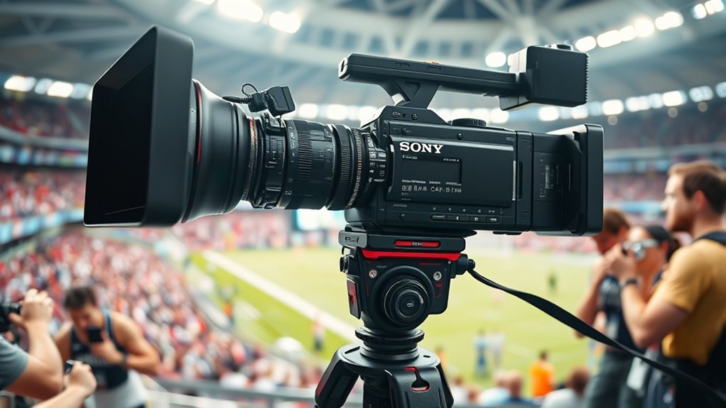 sports broadcast camera features