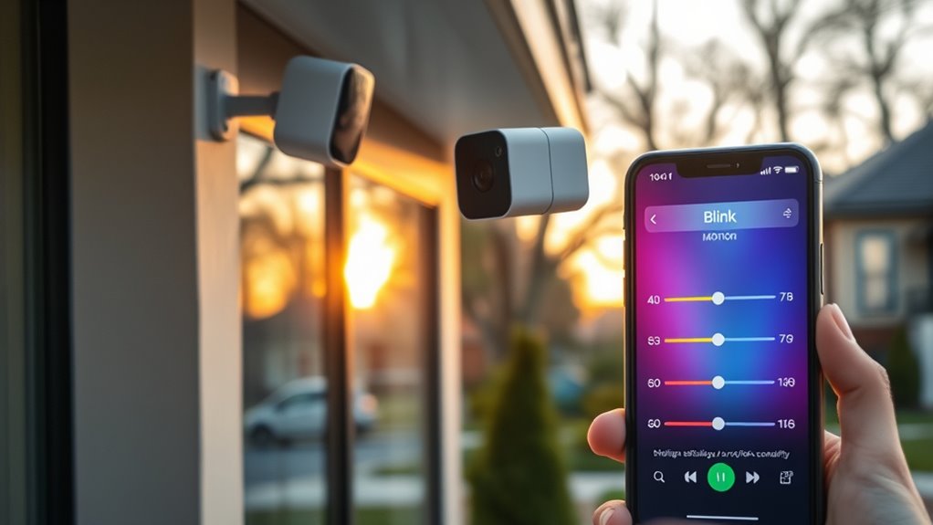 top blink motion settings