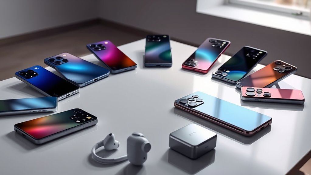 top camera and audio phones