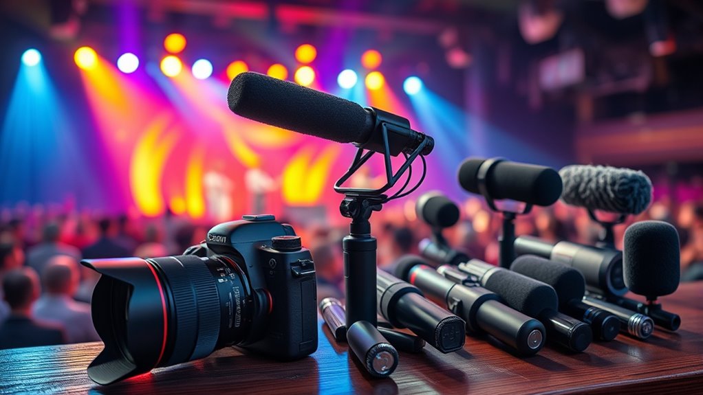 top camera mics for live music
