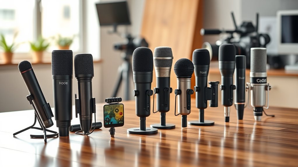 top camera rode microphones