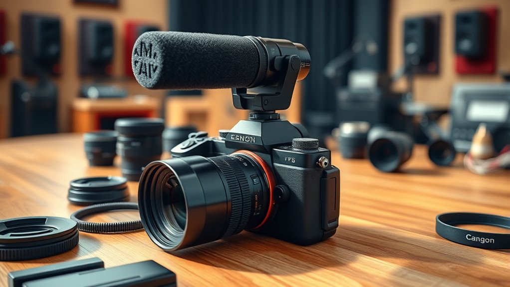top cameras with built in microphones
