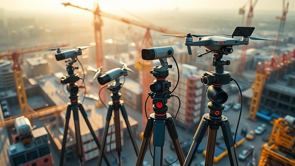 top construction camera setups