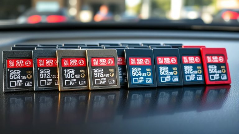 top dash camera sd cards