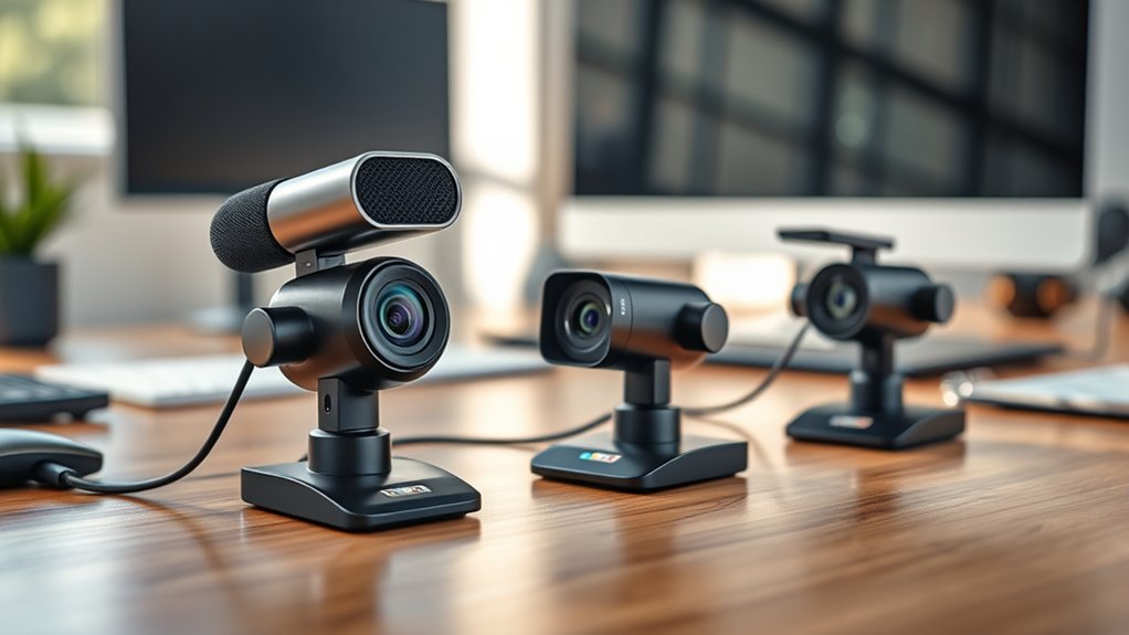 top desktop cameras with mics