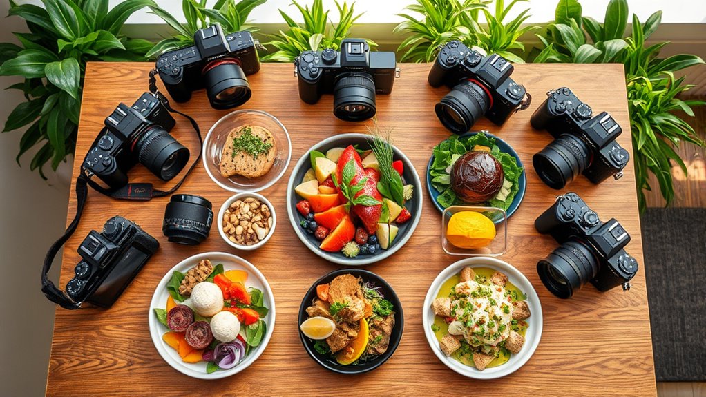 top food photography cameras