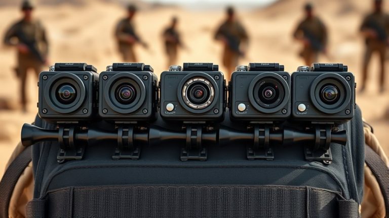 top military action cameras