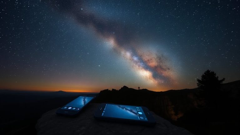 top night sky phone cameras