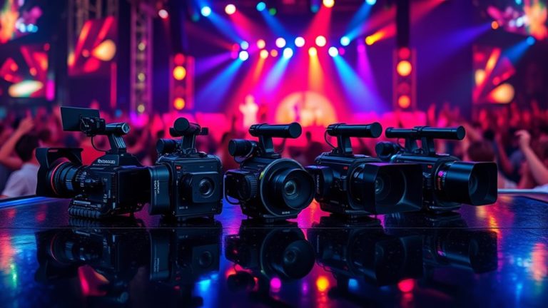 top stage performance cameras