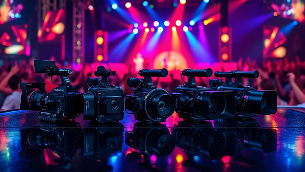 top stage performance cameras