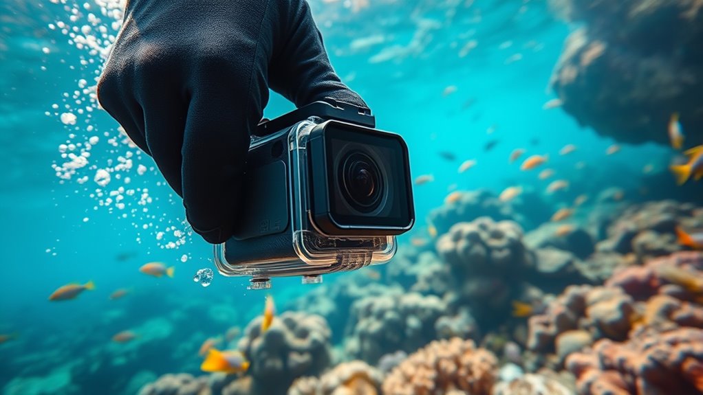 underwater video camera features